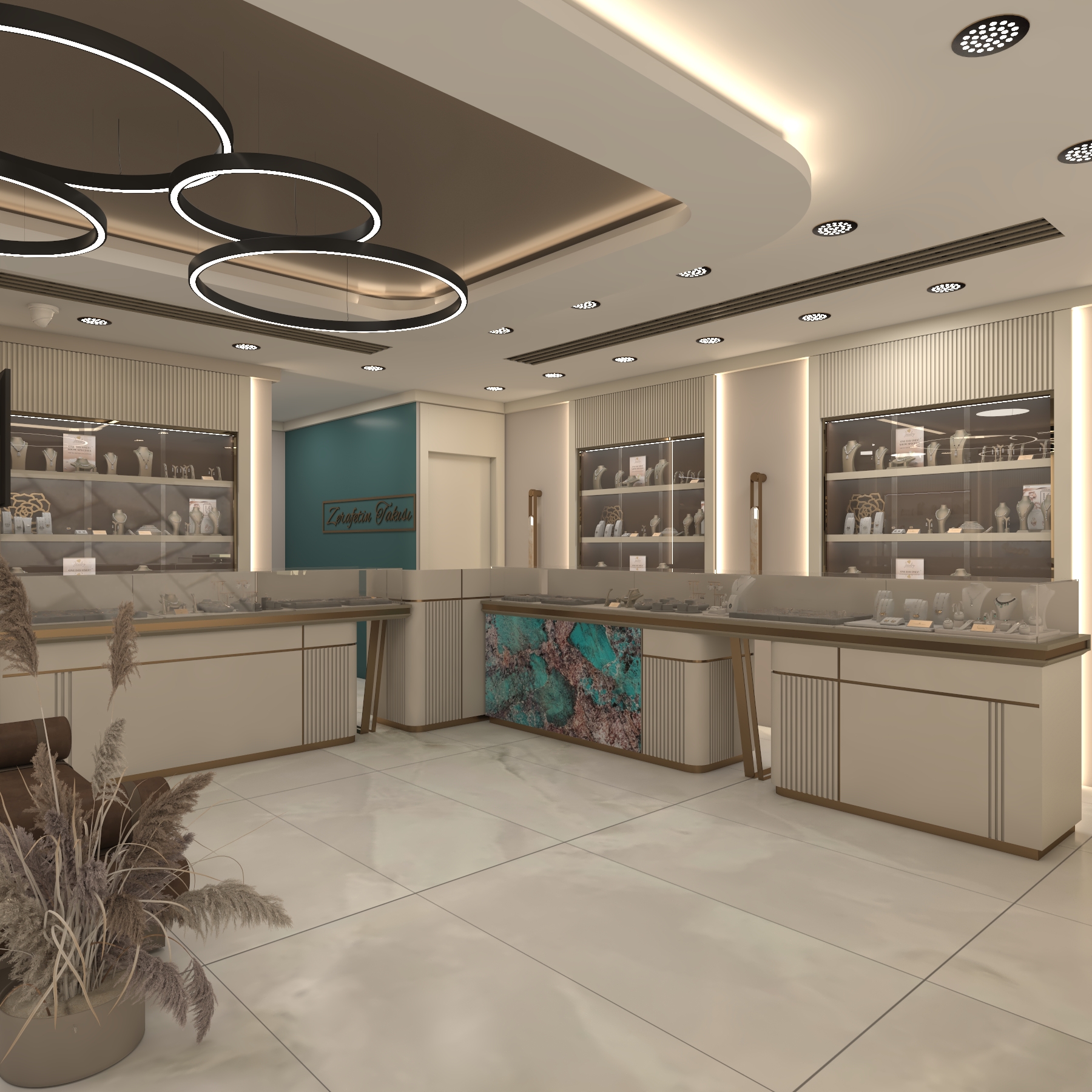 EGE Kuyumculuk mağaza tasarımı